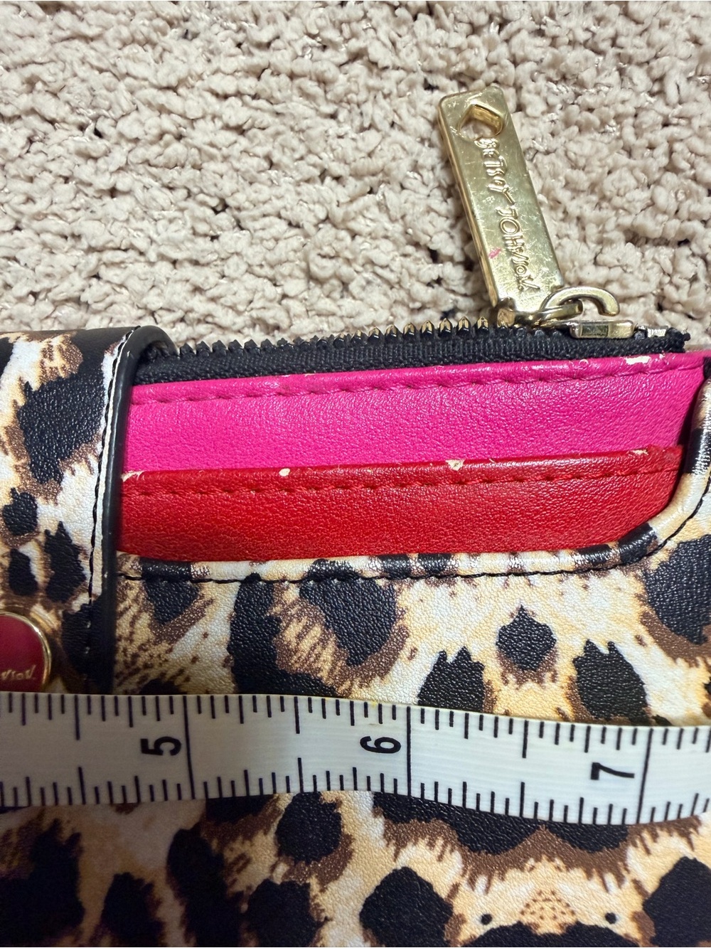 Betsey Johnson Leopard Print Wallet Clutch - Picture 5 of 10